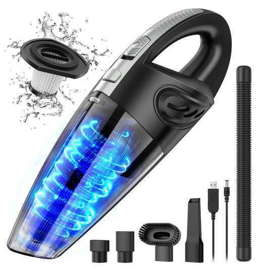 Juyafio Cordless Handheld Vacuum with 10000PA Powerful Suction, Portable Rechargeable Car Vacuum Cleaner For Car,Home