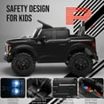 CASEMIOL 12V Ford F150 Raptor Kids Ride On Truck, Electric Car with Remote Control, Bluetooth Music, Suspension Wheels, Ride On Toys for Boys & Girls Ages 3-5, Gift for Kids, Black