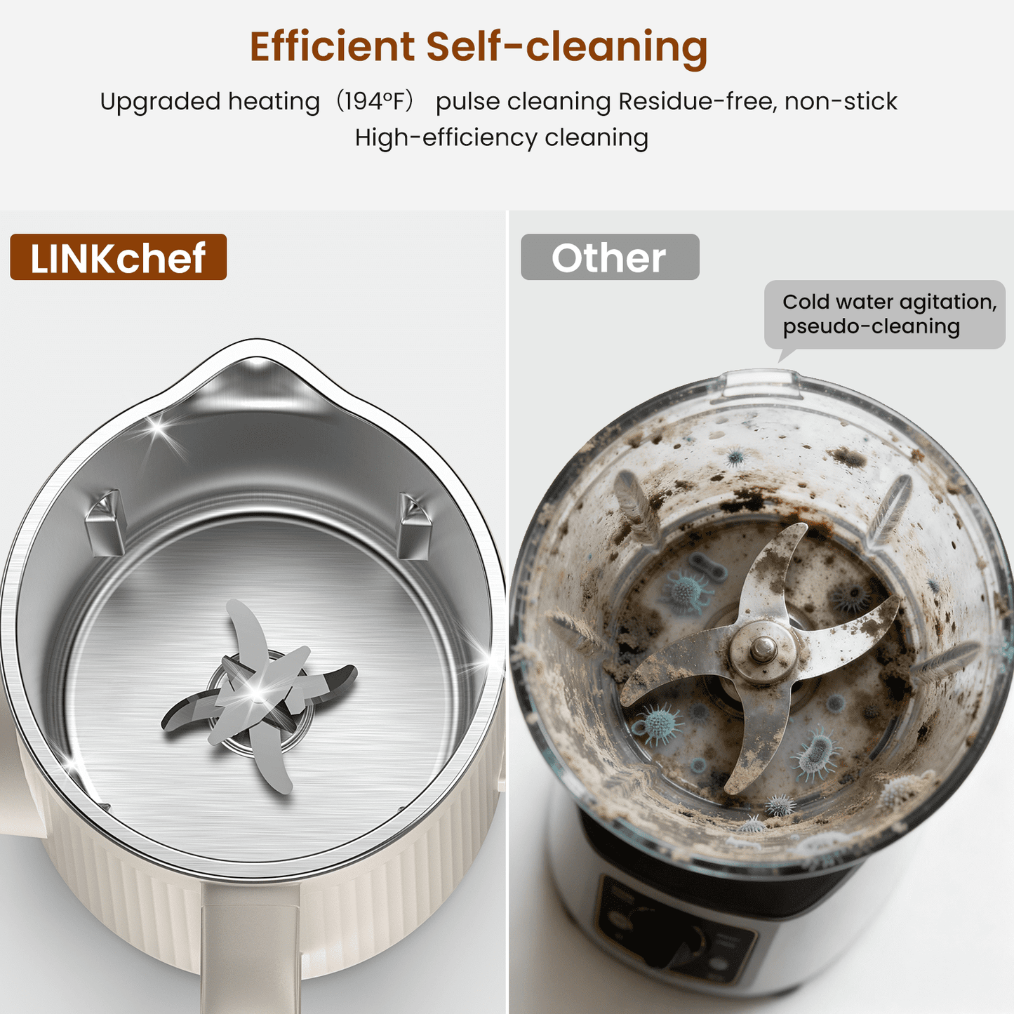 LINKChef 40oz Nut Milk Maker Machine, Soy, Oat, Almond, Plant Based Milks and Hot Soup Maker with Delay Start