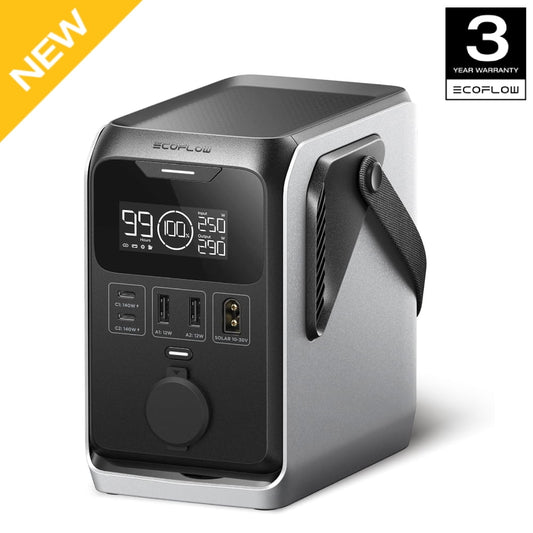 EF EcoFlow TRAIL 300 DC Portable Power Station, 288Wh LiFePO4 Battery, Solar Generator, 220W DC Output, Compact Power Bank for Camping, Travel, Outdoors, and Emergency Use