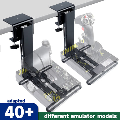 2pcs Hotas Mount Desk Mount Stand For Flight Game Joystick Throttle For Logitech X52/X52 Pro/X55/X56/X56 Thrustmaster T16000M/TWCS/T Flight HOTAS One/4/X/TCA Series VKB