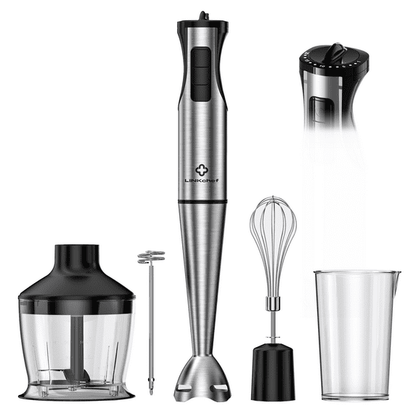 LINKChef 1000W 20-Speed Immersion Blender, 5-in-1 Hand Stick Blender with Variable Speed