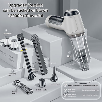 Juyafio Car Vacuum Cleaner,Cordless 120W/12000PA Powerful Sutions Multi functional Handheld Vacuum Lightweight for Car,Home