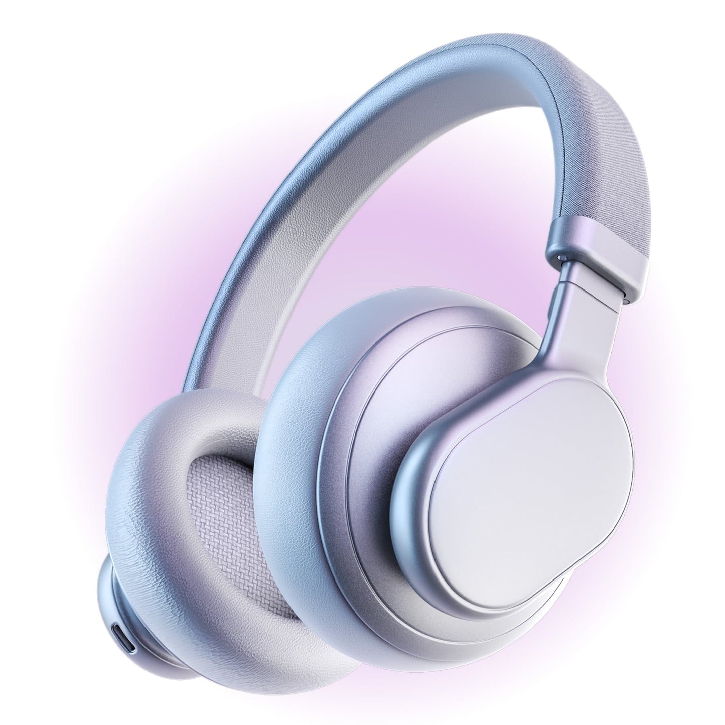 VEATOOL T1 Bluetooth Headphones Over Ear,72H Playtime, Wireless Headphones with Microphone,Hi-Res Audio Foldable Lightweight Headset, Deep Bass, Memory Foam Ear Cups,Home,Travel, Office Silver