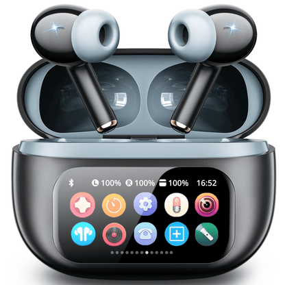 VEATOOL G01 Wireless Earbuds with Smart Touch Control, ANC+ENC Noise Cancellation, 40H Stereo Deep Bass, IPX7 Waterproof Rating, 5 EQ Modes