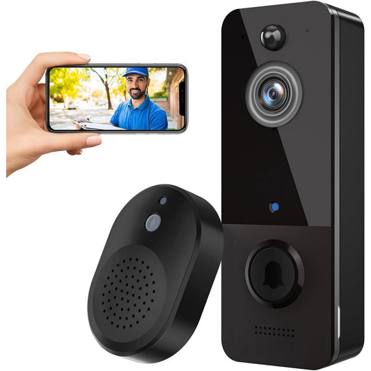 Video Doorbell, Two-way audio, HD video, motion and chime app alerts — wired or wire-free