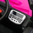 iRerts 24V Ride on Toys for Kids, Powered Ride on Car UTV with Remote Control, Ride on Truck Kids Electric Cars w/ Bluetooth, Music, USB Ports, LED Lights, 4 Wheels Suspension, Ages 3-6 Gifts, Pink