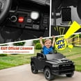 CASEMIOL 12V Kids Ride on Toys Truck with Remote Control, Licensed RAM 1500 Electric Car for Kids 3-5 Yrs with Key Switch, 4 Wheel Suspension, LED, Bluetooth, Music, Gift for Boys & Girls, Black
