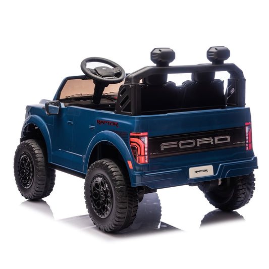 24V Ride On Toys for Big Kids 2 Seater, Ford F150 Electric Car for Kids, Battery Powered Kids Ride On Car to Drive, Toddler Car with Bluetooth LED Light for Boys Girls 3-8, Blue