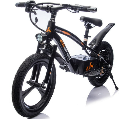 iRerts 24V Kids Dirt Bike, Kids Ride on Electric Dirt Bike for Boys Girls Ages 5-12, Kids Electric Motorcycle Balance Bike with 300W Motor, 16in Wheels, Adjustable Seat Height, Max 12.43MPH, Black